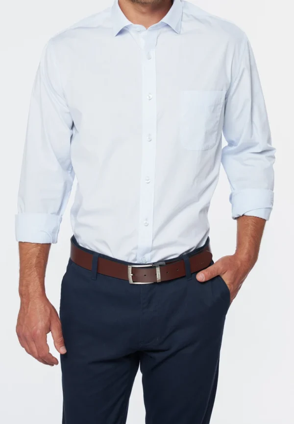 Camisa de Vestir Lisa Celeste - Imagen 2