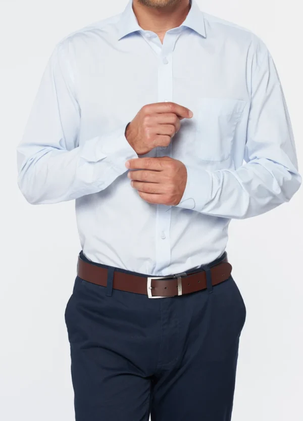 Camisa de Vestir Lisa Celeste - Imagen 5