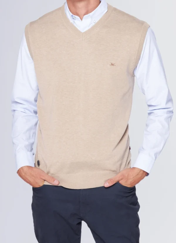 Chaleco Tejido Beige - Imagen 4