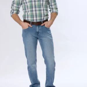 Pantalón de Jean Clásico Azul Claro