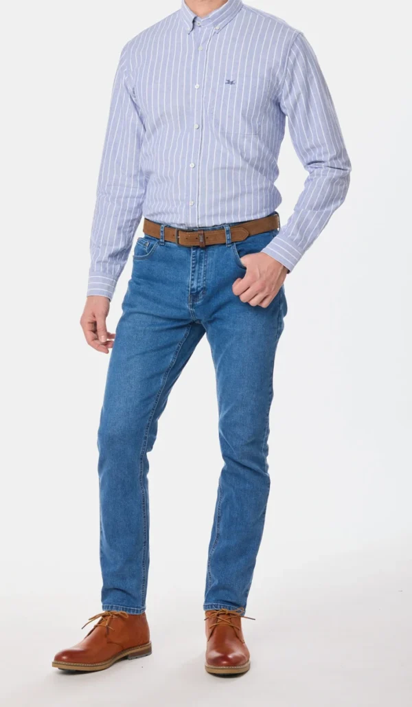 Pantalón de Jean Skinny Azul Claro - Imagen 5