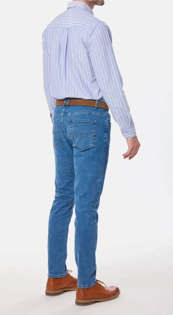 Pantalón de Jean Skinny Azul Claro - Imagen 3