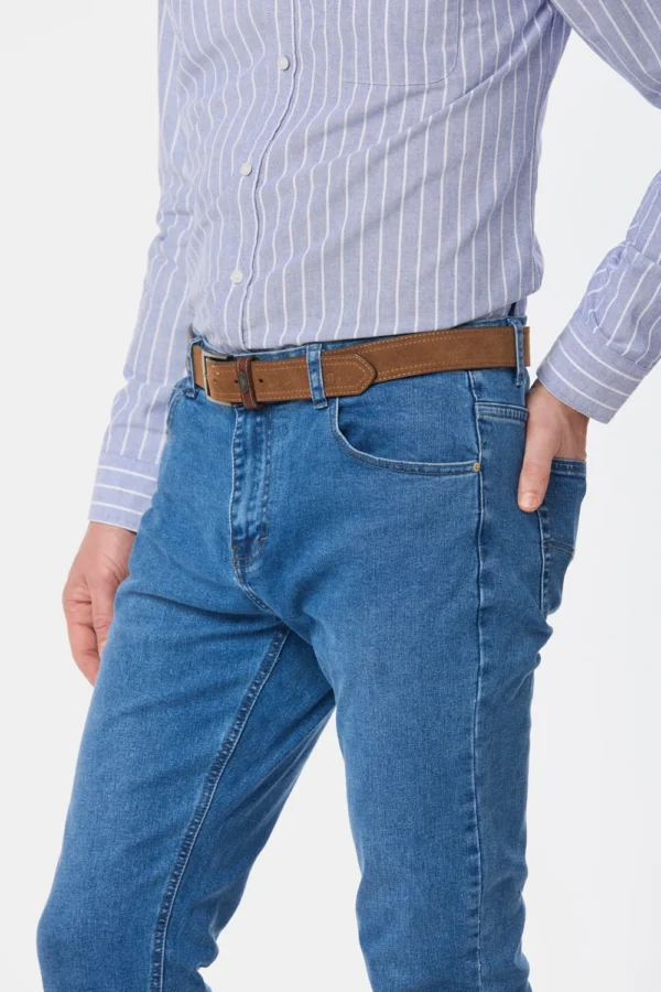 Pantalón de Jean Skinny Azul Claro - Imagen 2