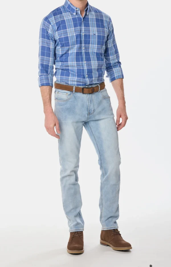 Pantalón de Jean Skinny Celeste