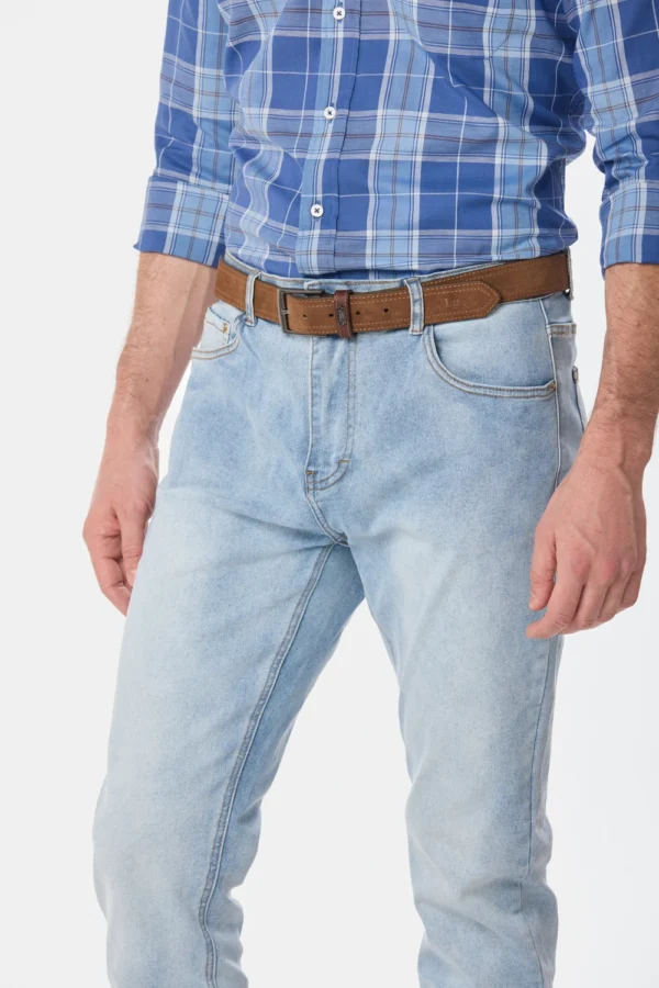 Pantalón de Jean Skinny Celeste - Imagen 3