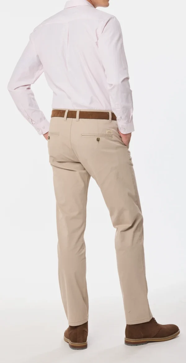 Pantalón Spandex Slim Fit Beige - Imagen 2