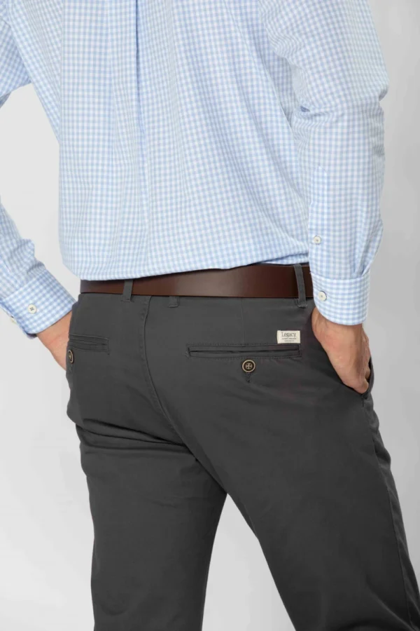 Pantalón Spandex Slim Fit Gris - Imagen 2