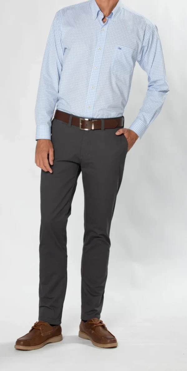 Pantalón Spandex Slim Fit Gris - Imagen 3