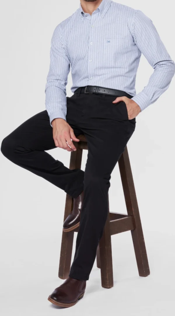 Pantalón Spandex Slim Fit Negro - Imagen 2