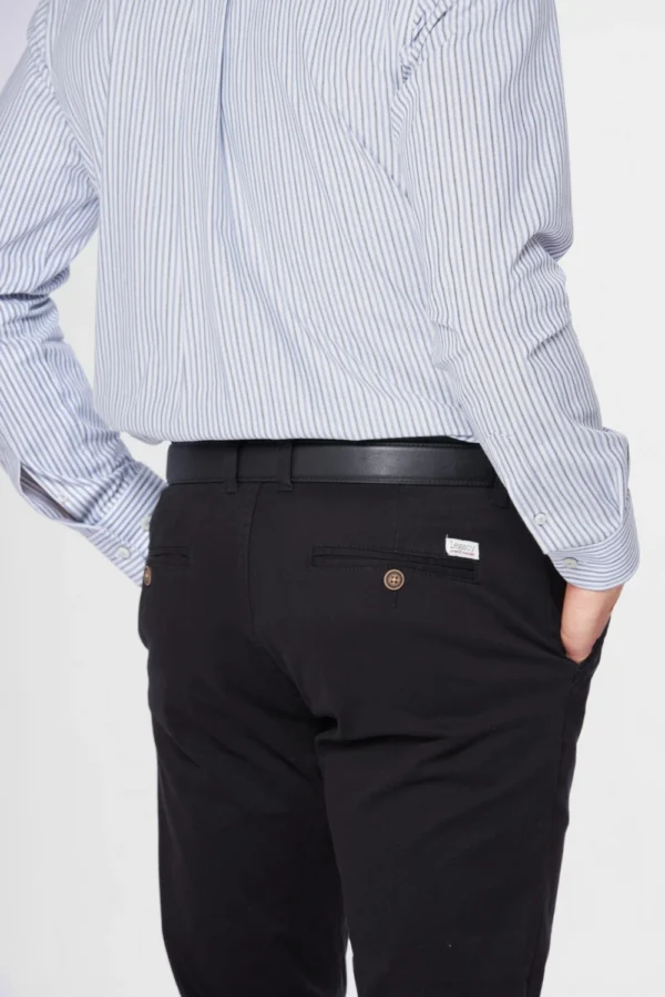 Pantalón Spandex Slim Fit Negro - Imagen 3