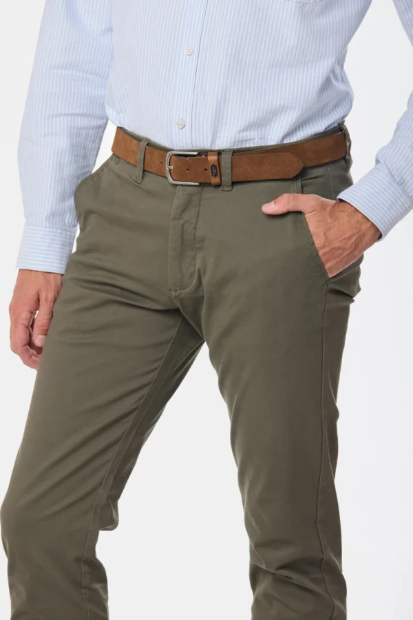 Pantalón Spandex Slim Fit Verde - Imagen 2