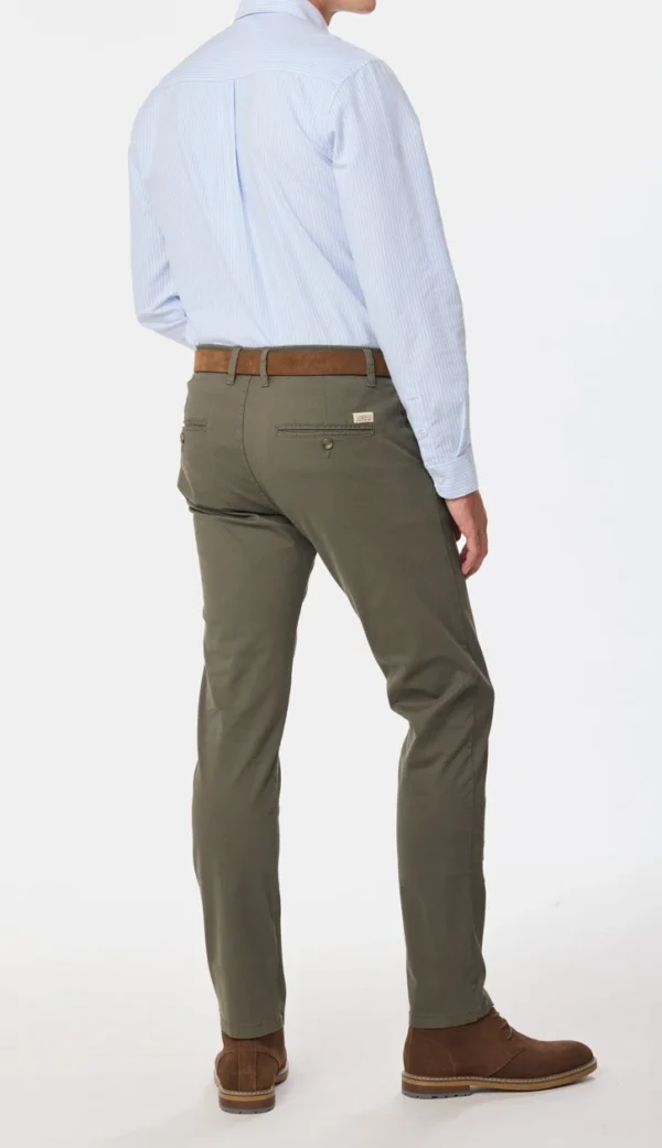 Pantalón Spandex Slim Fit Verde - Imagen 3