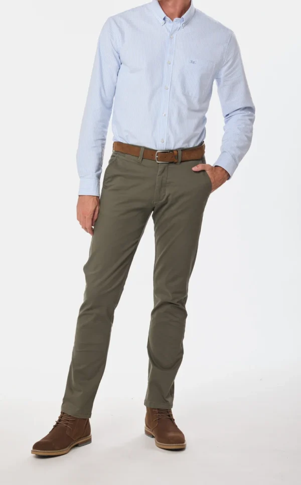 Pantalón Spandex Slim Fit Verde - Imagen 4