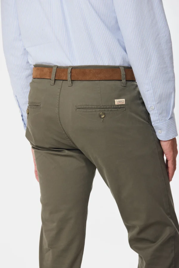 Pantalón Spandex Slim Fit Verde - Imagen 5