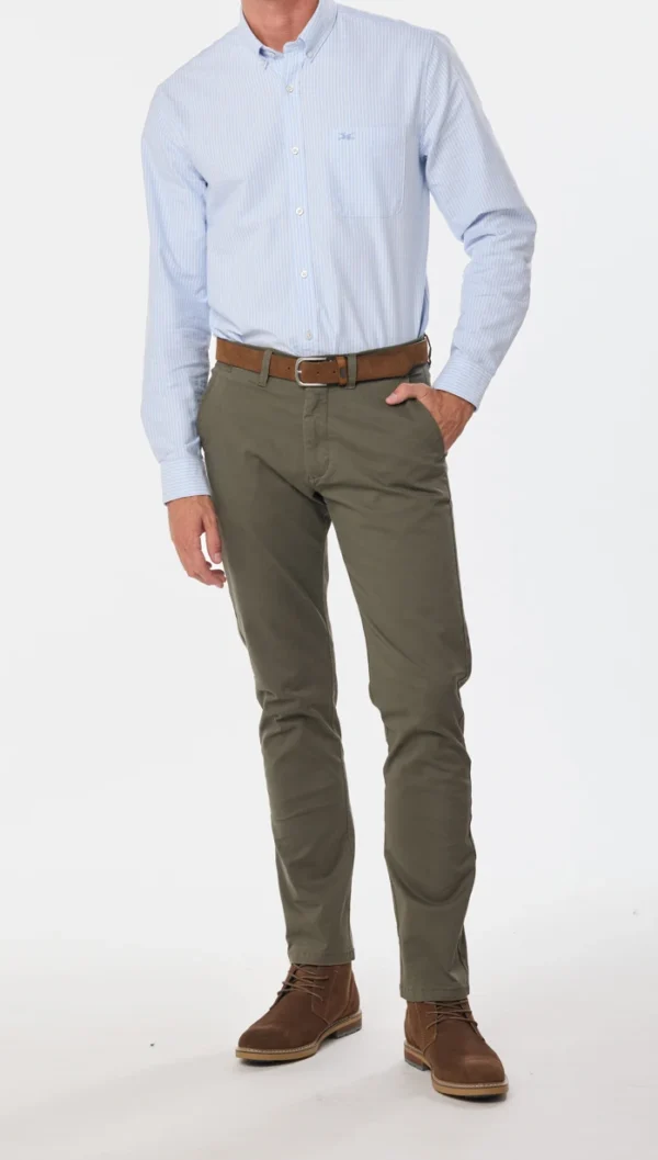 Pantalón Spandex Slim Fit Verde - Imagen 6