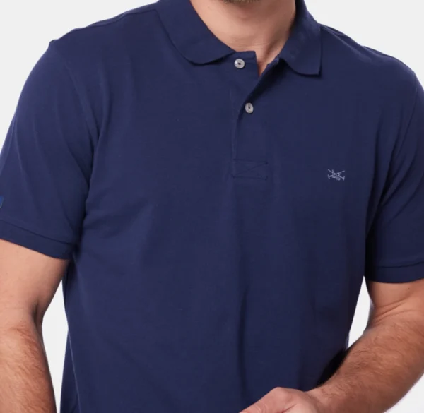 Remera Polo Lisa Azul - Imagen 2
