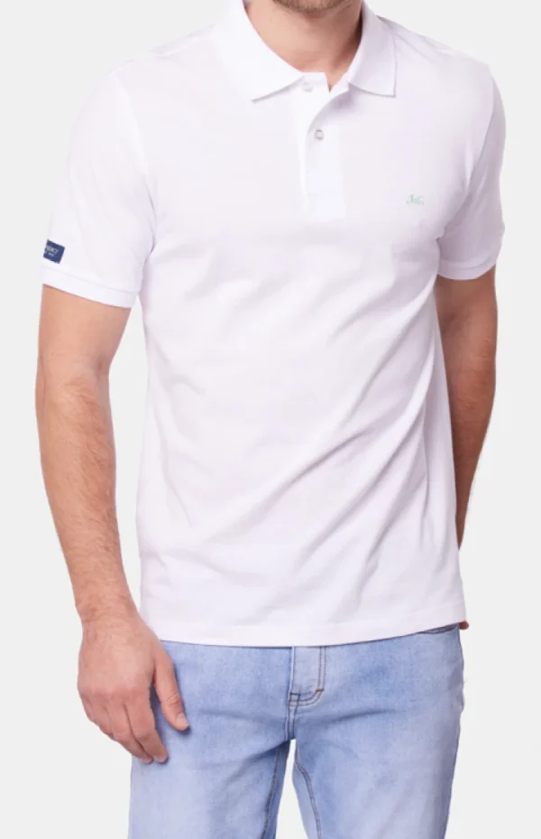 Remera Polo Lisa Blanco - Imagen 2