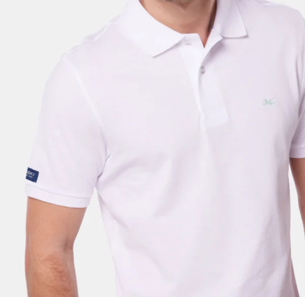 Remera Polo Lisa Blanco - Imagen 4