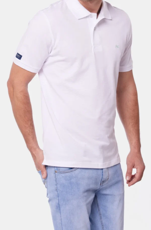 Remera Polo Lisa Blanco - Imagen 5