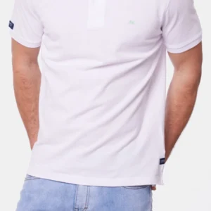 Remera Polo Lisa Blanco