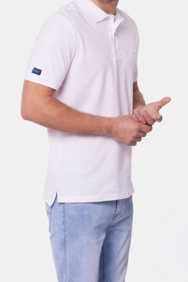Remera Polo Lisa Blanco - Imagen 6
