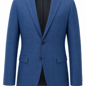Saco Sport Rossi Cuadros Azul Piedra – Elegancia Clásica con Diseño Exclusivo