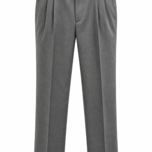 Pantalón Clásico Light Pinzado Gris Corte Recto